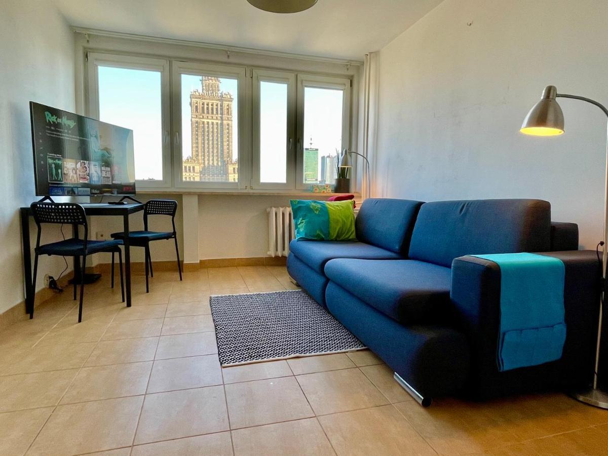 Super Apartament Palace 2X Metro Fast Wifi 500 Mbs Netflix Appletv Smarttv Panorama Miasta Varşova Dış mekan fotoğraf